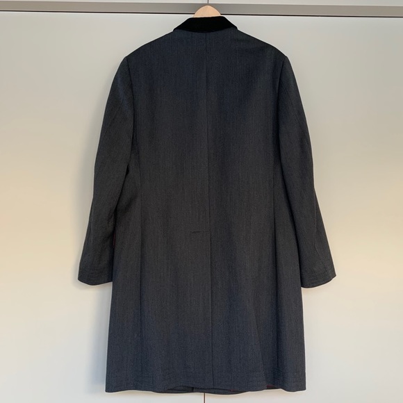 Charles Tyrwhitt men’s dark grey wool coat - Picture 2 of 4